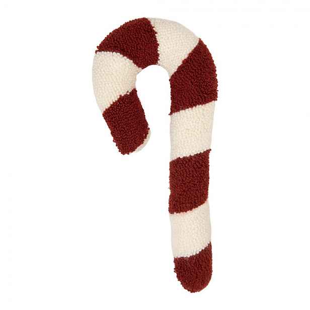 Dekorativní polštář ve tvaru cukrové hole Candy Cane- 18*5*45 cm Clayre & Eef