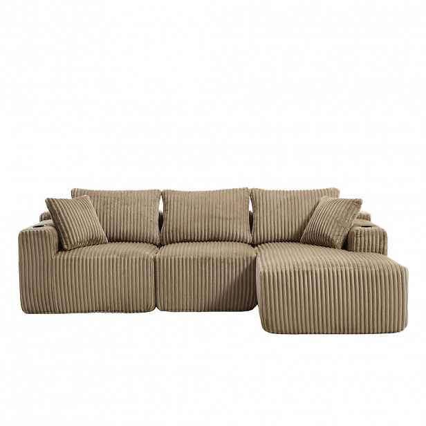 ROHOVÁ SEDAČKA 257/90-160/62 cm Khaki