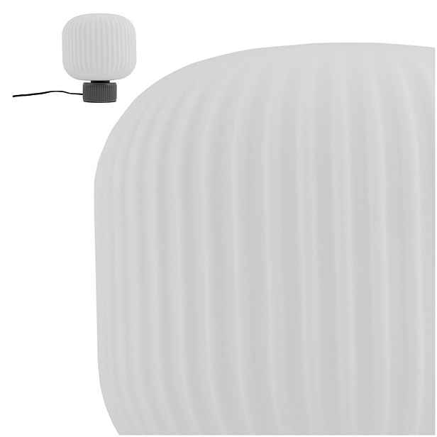 Šedá stolní lampa Aurora Led jemné světlo do pracovny Nowodvorski