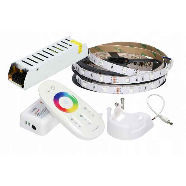 Set 10 m Led pásek 5050 Rgb Bílý P. Dotykový