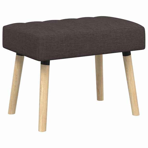 vidaXL Lavice s kanálovým prošíváním Tmavě hnědá 60 x 40 x 45 cm