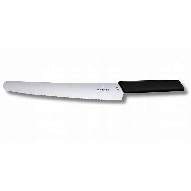Victorinox nůž na pečivo a koláče 6.9073.26WB Swiss Modern černý (26 cm)