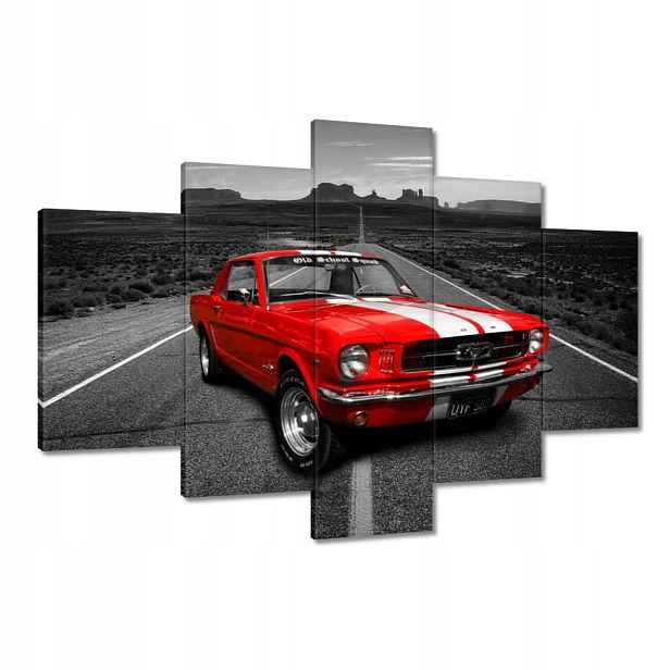 Obrazy 120x80 Červený Ford Mustang