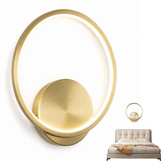 Nástěnná lampa Zlatá Moderní Ring pro Ložnice Led 10W