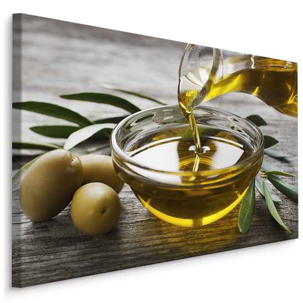 Moderní obraz na plátně do kuchyně Olivový Olej Varianta: 90x60