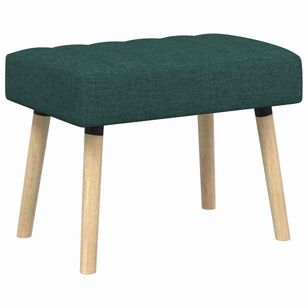 vidaXL Lavice s kanálovým prošíváním Tmavě zelená 60 x 40 x 45 cm