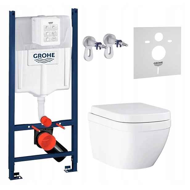 Podomítkový Wc set Stelaz Grohe Wc mísa Grohe Euro Ceramic