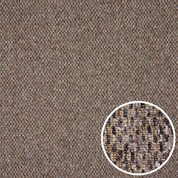 Metrážový koberec Rubin 2117 brown, na míru, šíře 4m, hnědá, ab (mřížka), chodba / předsíň, Timzo