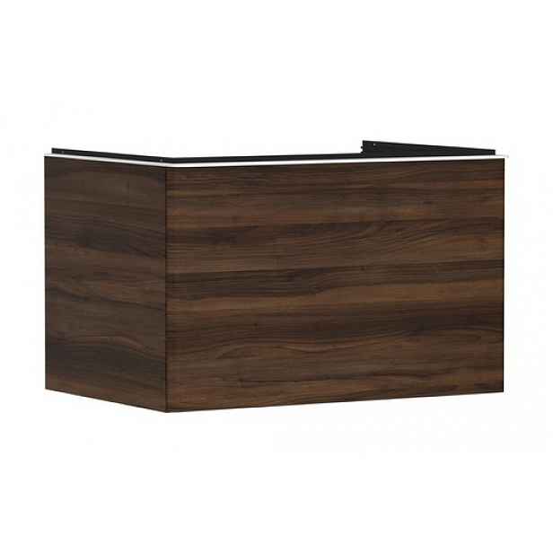 Skříňka pod umyvadlo pod desku Hansgrohe Xelu Q 78x49,5x55 cm tmavý ořech 54057700