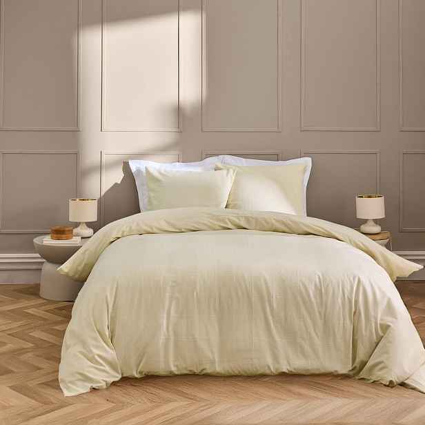 Slonovinové povlečení na dvoulůžko/prodloužené 240x220 cm Linella – douceur d'intérieur