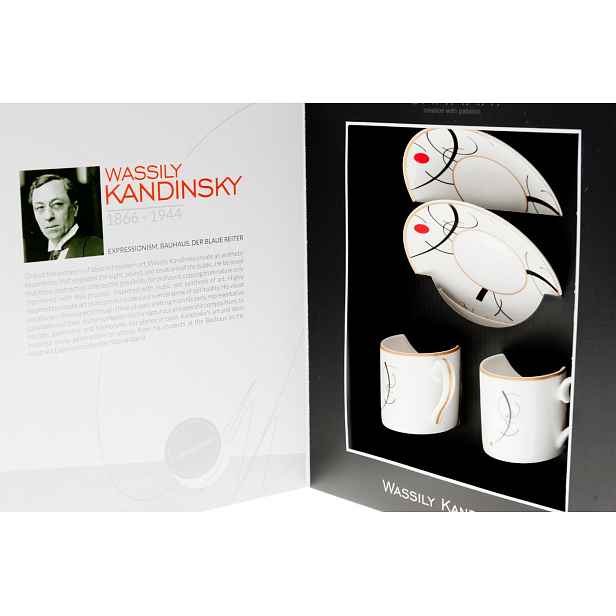 Carmani 2 Espresso Šálky Mocca Kandinsky