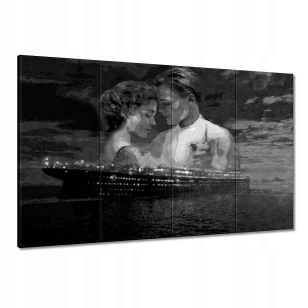 Obrazy 120x80 Titanic Černobílý