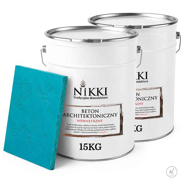Dekorativní omítka s Betonu strukturou, vnitřní 2 x 15 kg, tyrkysová tmavá