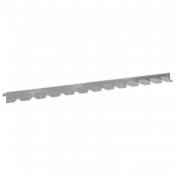 vidaXL Okraj trávníku 20 ks 102 x 4 x 4 cm Ocel Stříbrná