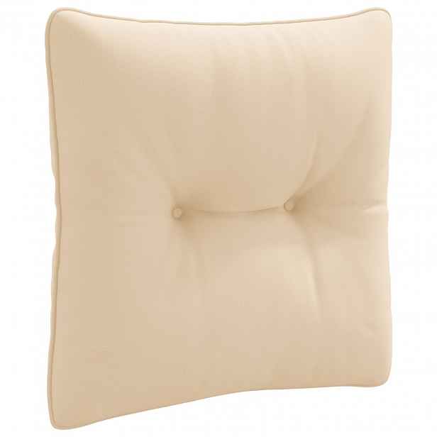vidaXL Zádový polstr PUTTEN 100% polyester Krémová 40 x 40 x 10 cm