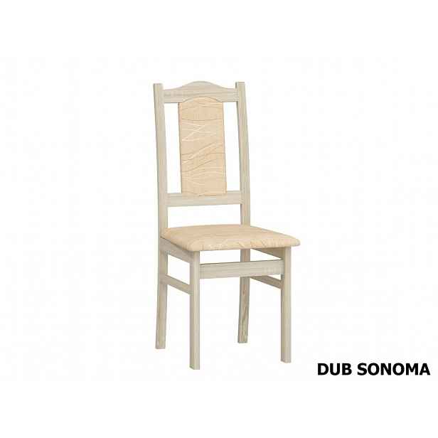 Jídelní židle AMBUNTI, potah monaco, dub sonoma
