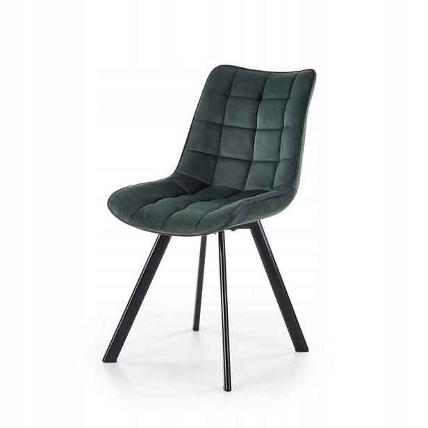 Moderní křeslo do obývacího pokoje, pohodlné, tmavě zeleň