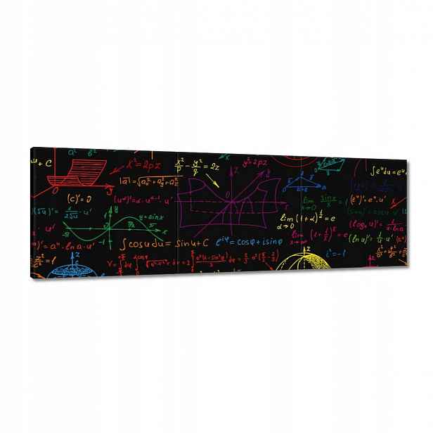 Obrazy 120x40 Barevné matematické vzory