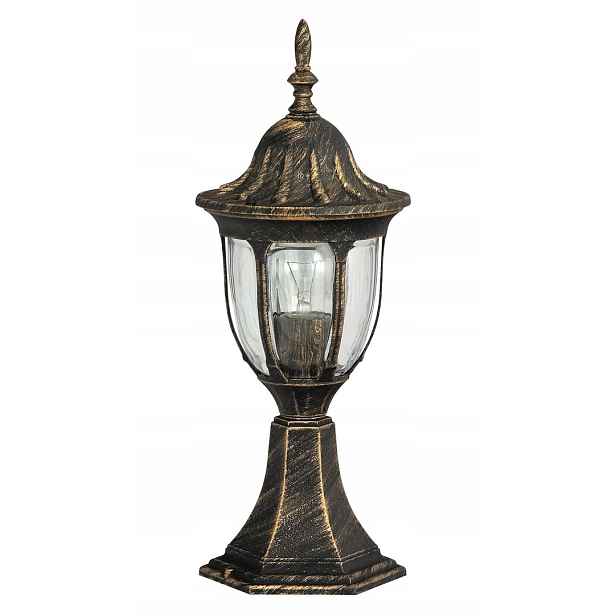 Rabalux Zahradní Stojací Lampa Milano Antická Zlatá IP43 E27