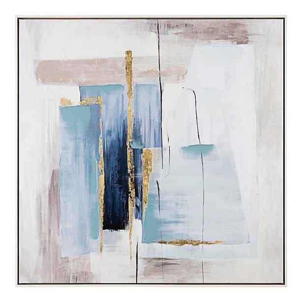 Ručně malovaný obraz s rámem/na plátně 88x88 cm Crown – Bizzotto