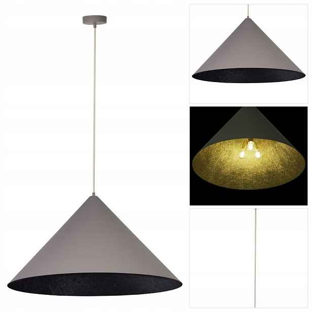 Šedá závěsná lampa Vesuvio moderní nad jídelní stůl Sigma Lighting