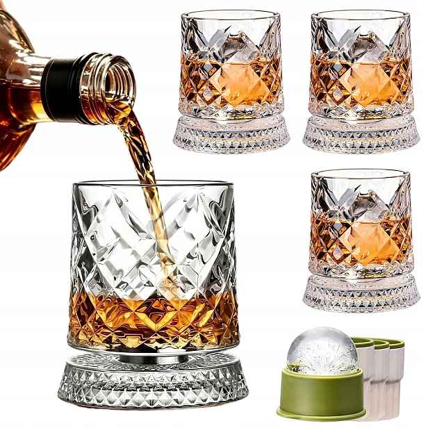 Sklenice Na Whisky Otočná Sada Whisky Pro Muže Elegantní Jako Dárek