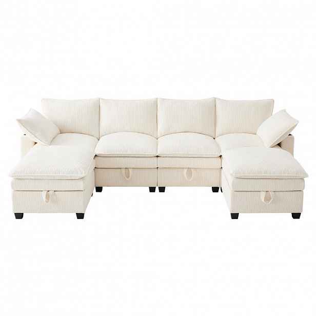 U-SEDACÍ SOUPRAVA 280/152/83 cm Béžová