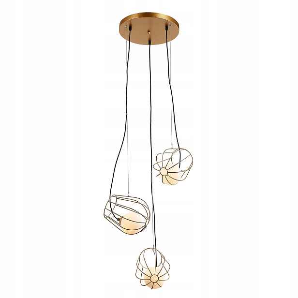 Závěsná lampa Italux Melisa Led moderní zlatá