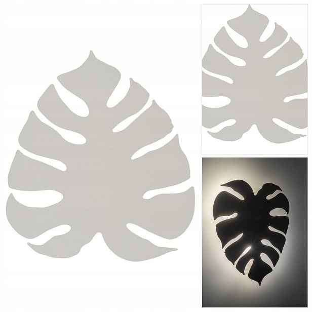 Béžové nástěnné svítidlo Monstera je moderní vedle křesla ve studovně Tk Lighting