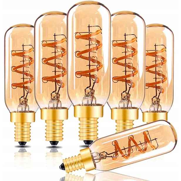 Grensk E14 Led stmívatelná žárovka Edison Vintage Led E14 T25 3W 6 kusů