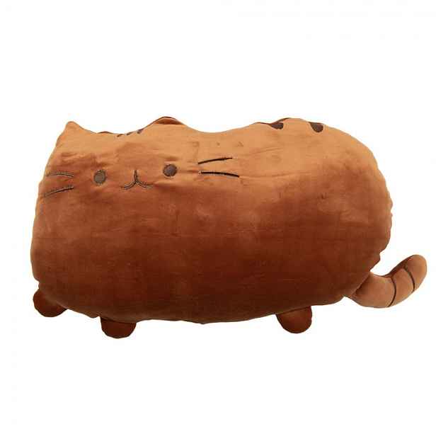 Rezavý dekorativní polštář ve tvaru kočičky Cat Rusty - 40*5*28 cm Clayre & Eef