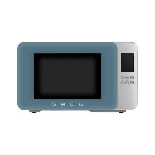 Smeg SMEG mikrovlnná trouba MOC01 s grilem, 29l, matná modrá MOC01SBMEU