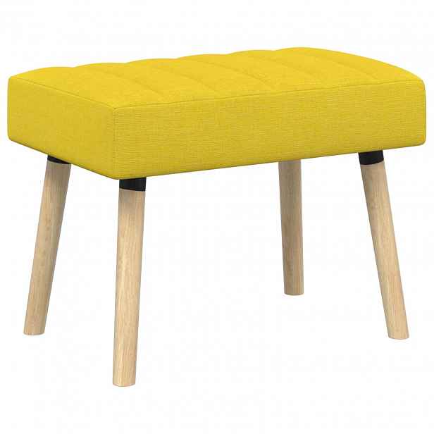 vidaXL Lavice s kanálovým prošíváním Světlá žlutá 60 x 40 x 45 cm