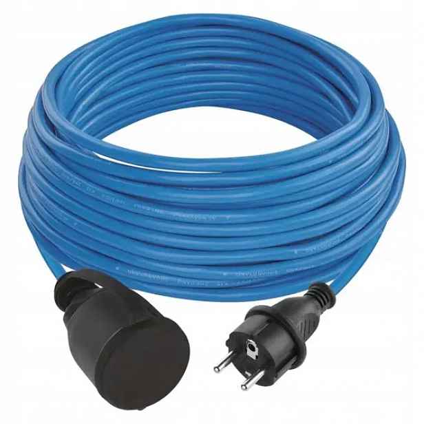 Emos kabel 230V prodlužovací 20m/1Z Silikon modrý, Nemrznoucí, 3*1,5mm IP44