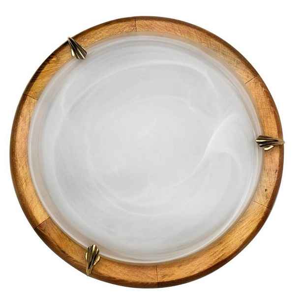 Stropní lampa 1030 Alabaster stropní lampa dub 2X60W