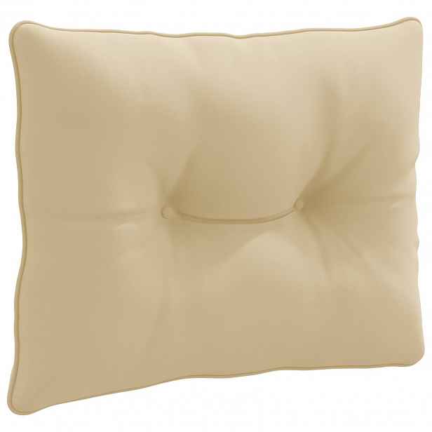 vidaXL Zádový polstr PUTTEN 100% polyester Béžová 50 x 40 x 10 cm