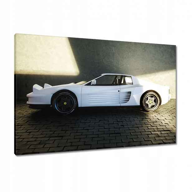 Bílé obrazy Ferrari 90x60