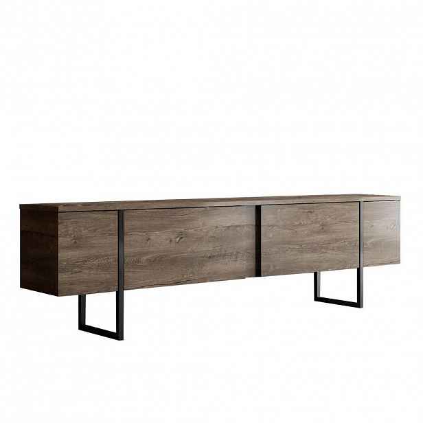 Calicosy TV stolek se 2 výklopnými dvířky, šířka 180 cm - LUXE