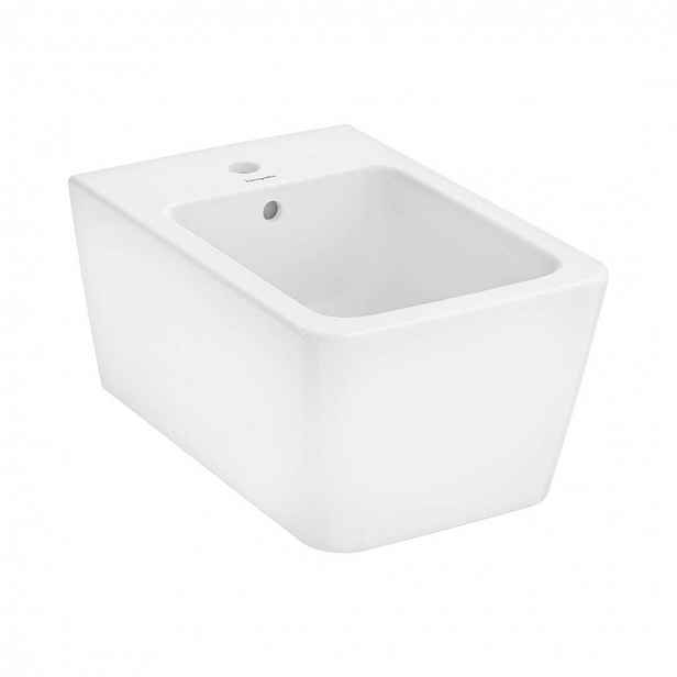Hansgrohe EluPura Q - Závěsný bidet, otvor pro baterii, SmartClean, bílá 61170450