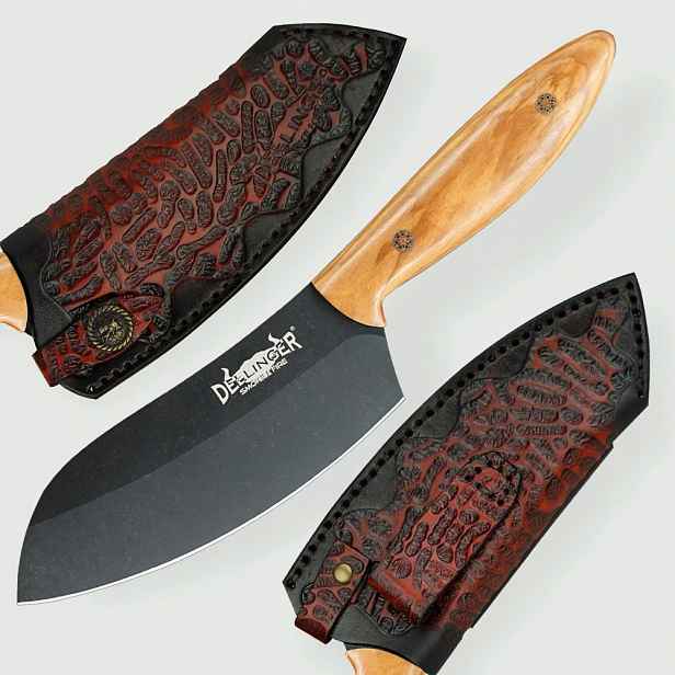 Nůž Bbq Dellinger D2 Sand Olive 165 mm