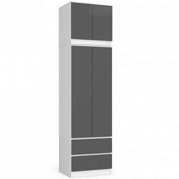 RAUMHIRSCH FURNITURE SKŘÍŇ Bílá, grafitově šedá 234/60/51