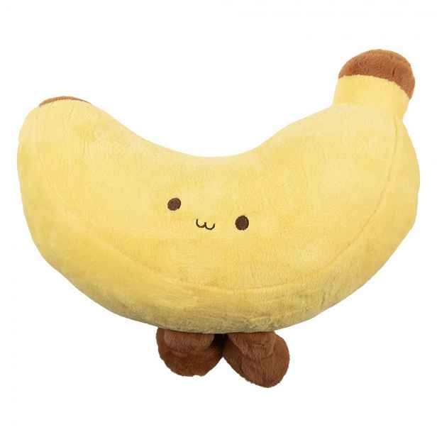 Veselý dekorativní polštář ve tvaru banánu Banana - 52*12*20 cm Clayre & Eef