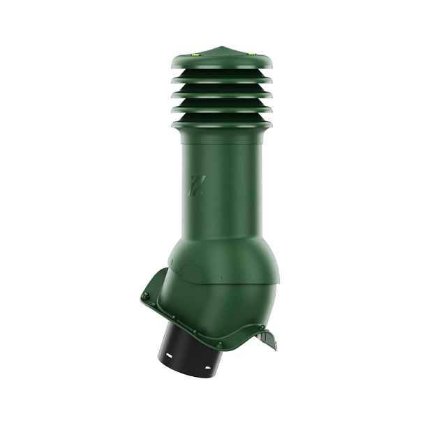 Větrací komín HiVent pro vlnitou desku, profil O, 150 mm, zelený