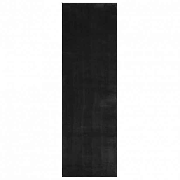 vidaXL Koberec HUARTE krátký vlas měkký a pratelný černý 80x250 cm