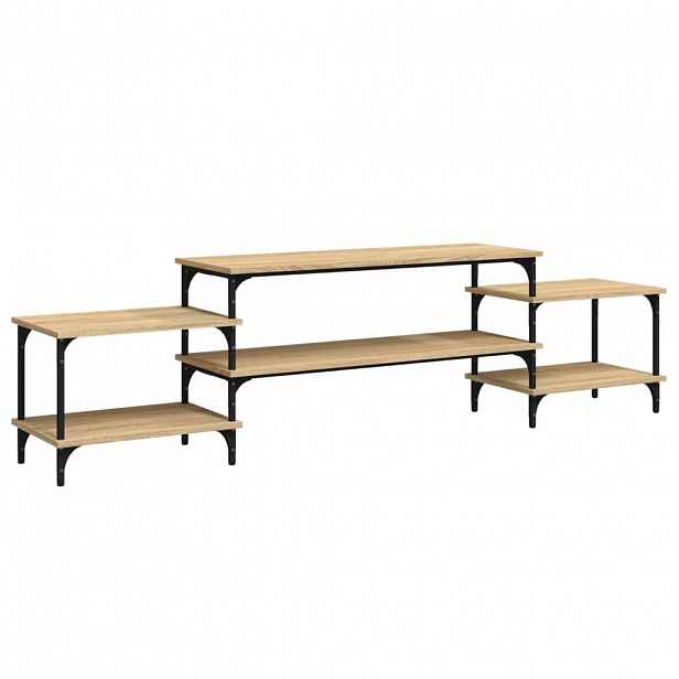 vidaXL TV skříňka kouřový dub 197 x 35 x 52 cm kompozitní dřevo