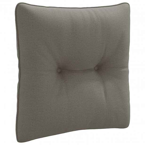 vidaXL Zádový polstr PUTTEN 100% polyester Šedá 40 x 40 x 10 cm