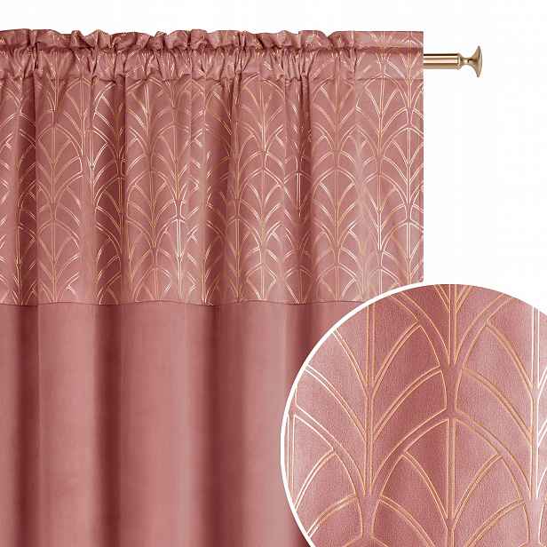 ROOM99 Závěs 140x280 indická růžová na pásce do obývacího pokoje Bliss