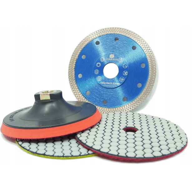 Sada Pro Řezání A Broušení Slinuté Dlažby 125 mm