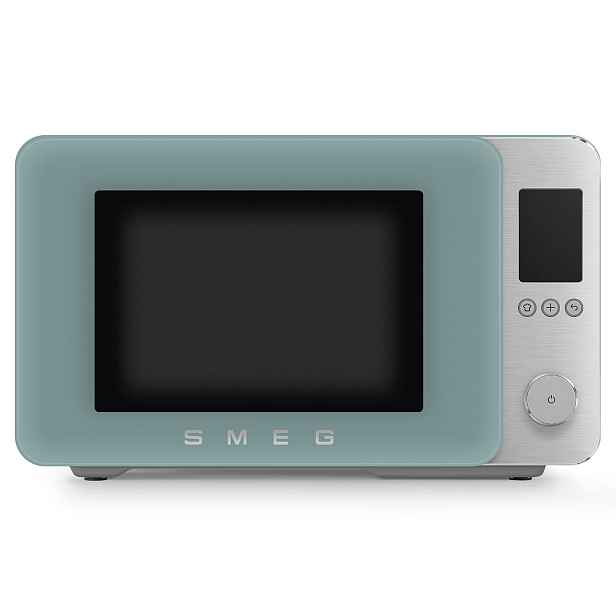 Smeg SMEG mikrovlnná trouba MOC02 s grilem a air-fry, 27l, smaragdově zelená MOC02EGMEU