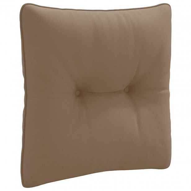 vidaXL Zádový polstr PUTTEN 100% polyester Taupe 40 x 40 x 10 cm
